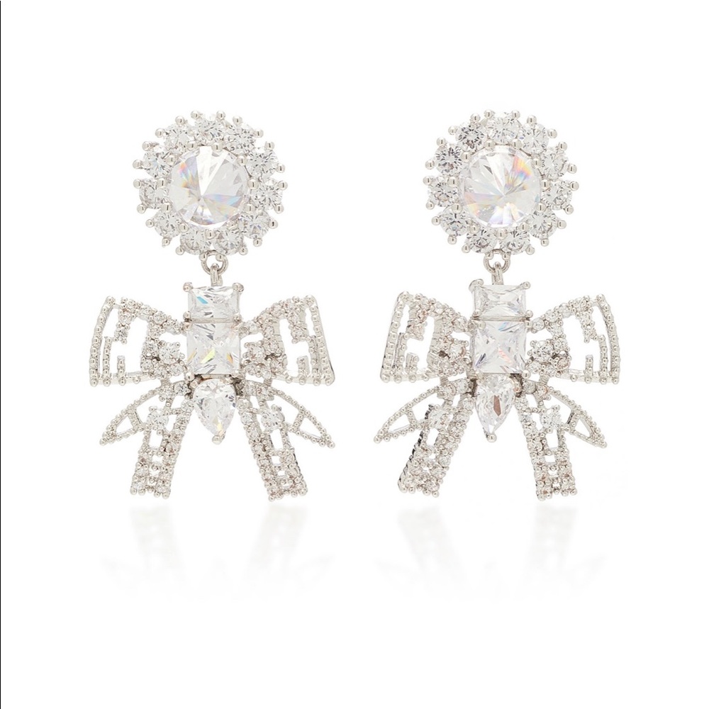Fallon Jewelry Monarch Bow Drop Earrings